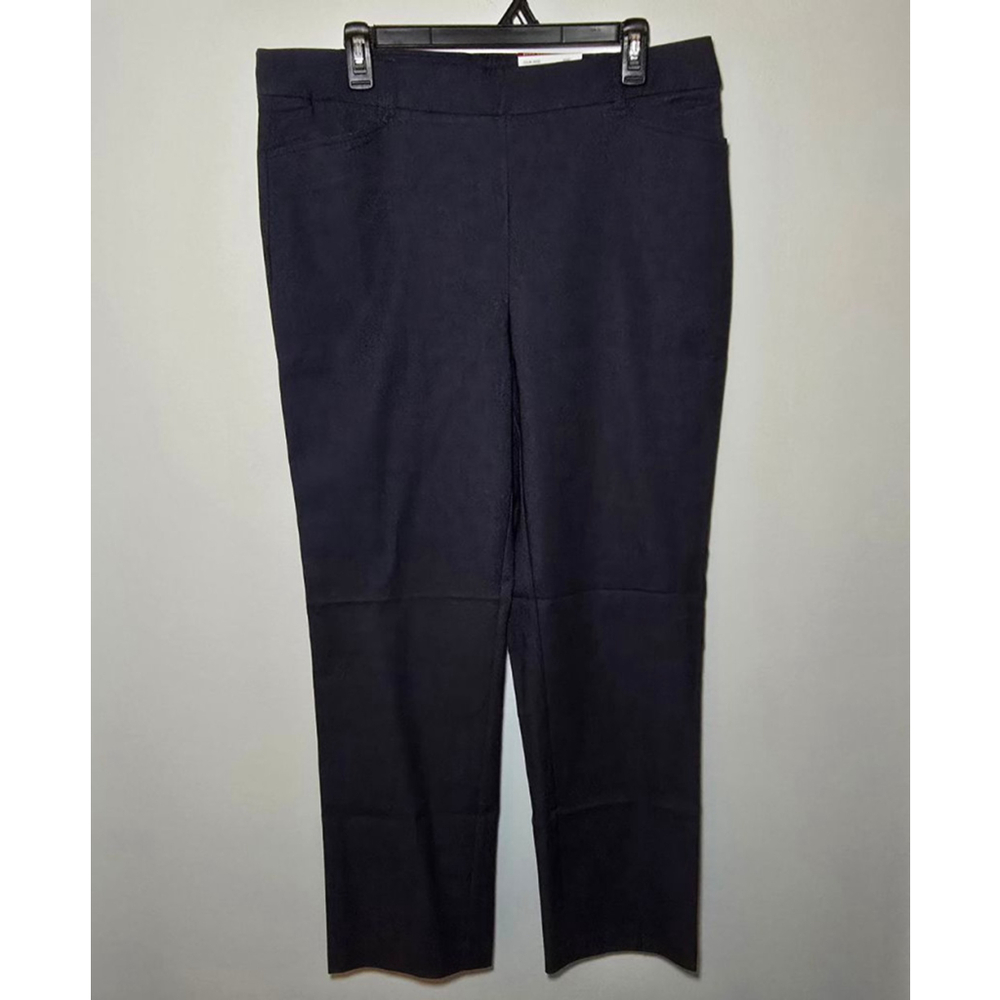 Women's Rafaella Navy Plus Size 14 Ankle & Cropped Stretch Pants - Picture 2 of 7